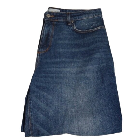 Loft The Curvy Straight Crop Distressed Jeans - Picture 7 of 9